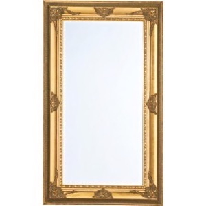 Guld spejl facet barok 87x147cm - Se flere Guldspejle her